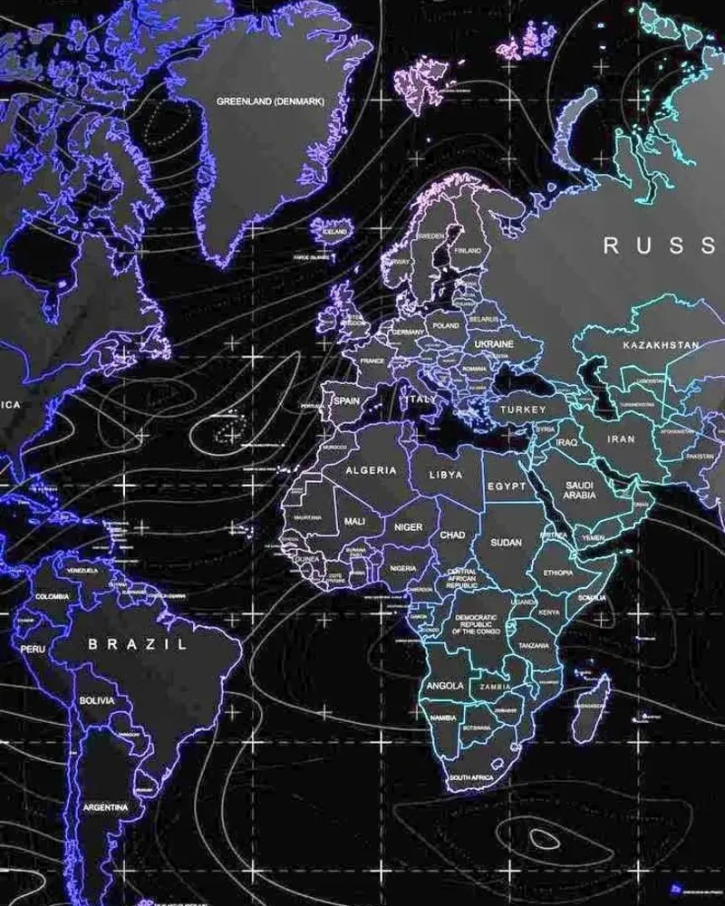 Modèle géographique numérique avec relief stratifié et géométrie en réseau