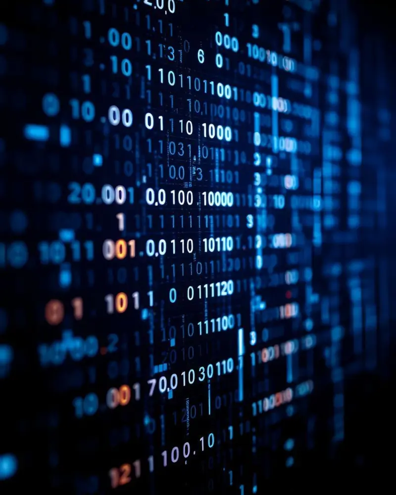 Champ d’information numérique dense représentant des notices de recherche structurées