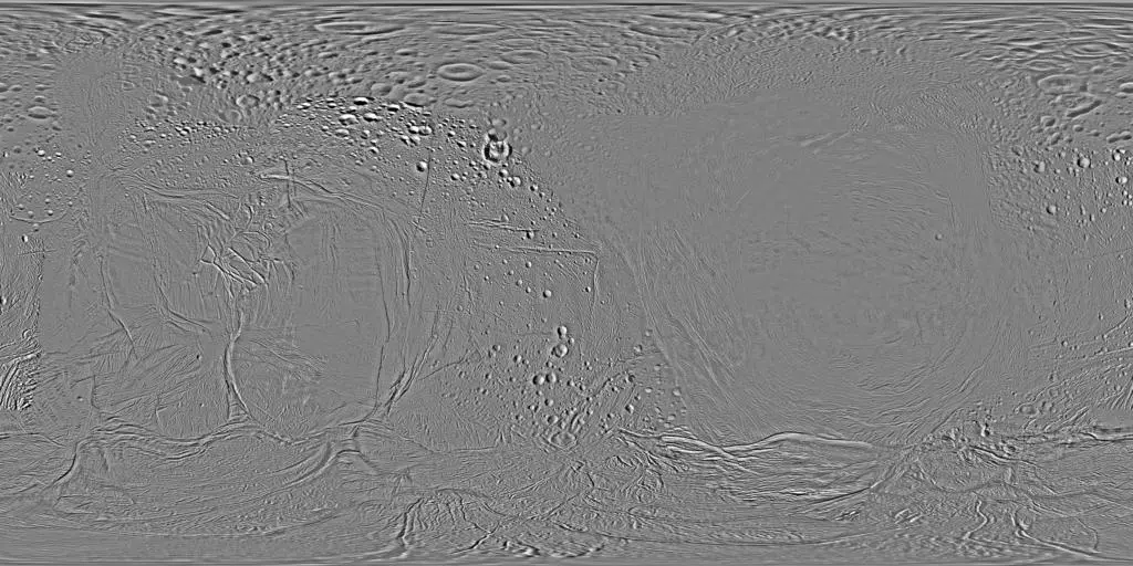 Enceladus — Cassini ISS global mosaic