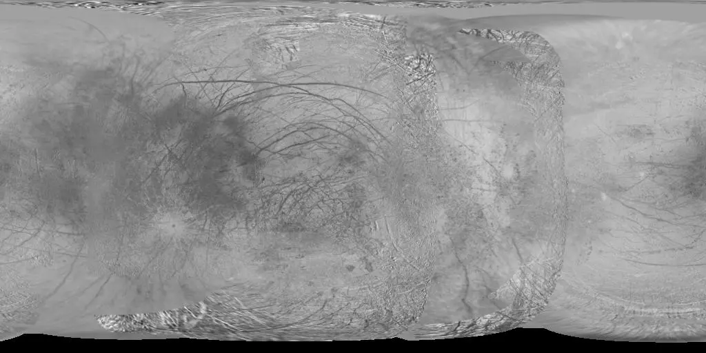 Europa — Voyager–Galileo SSI global mosaic