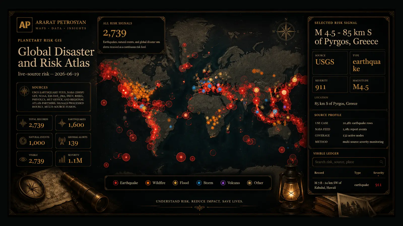 Global Disaster Risk Atlas map preview