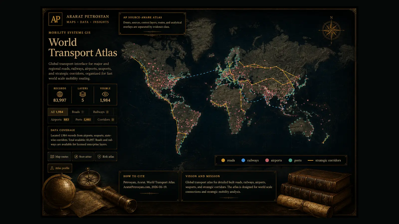 World Transport Atlas map preview