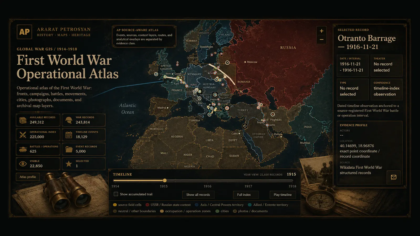 First World War Operational Atlas map preview