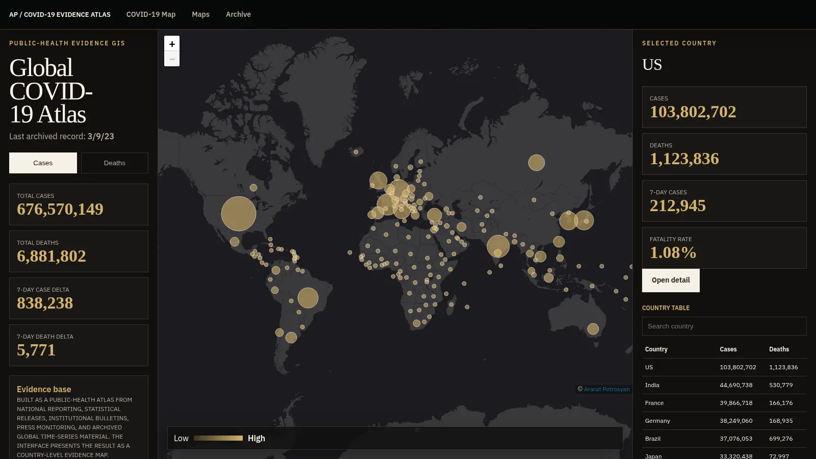 COVID-19 World Map map preview