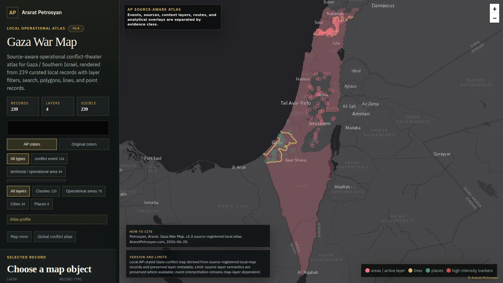 Gaza War Map map preview
