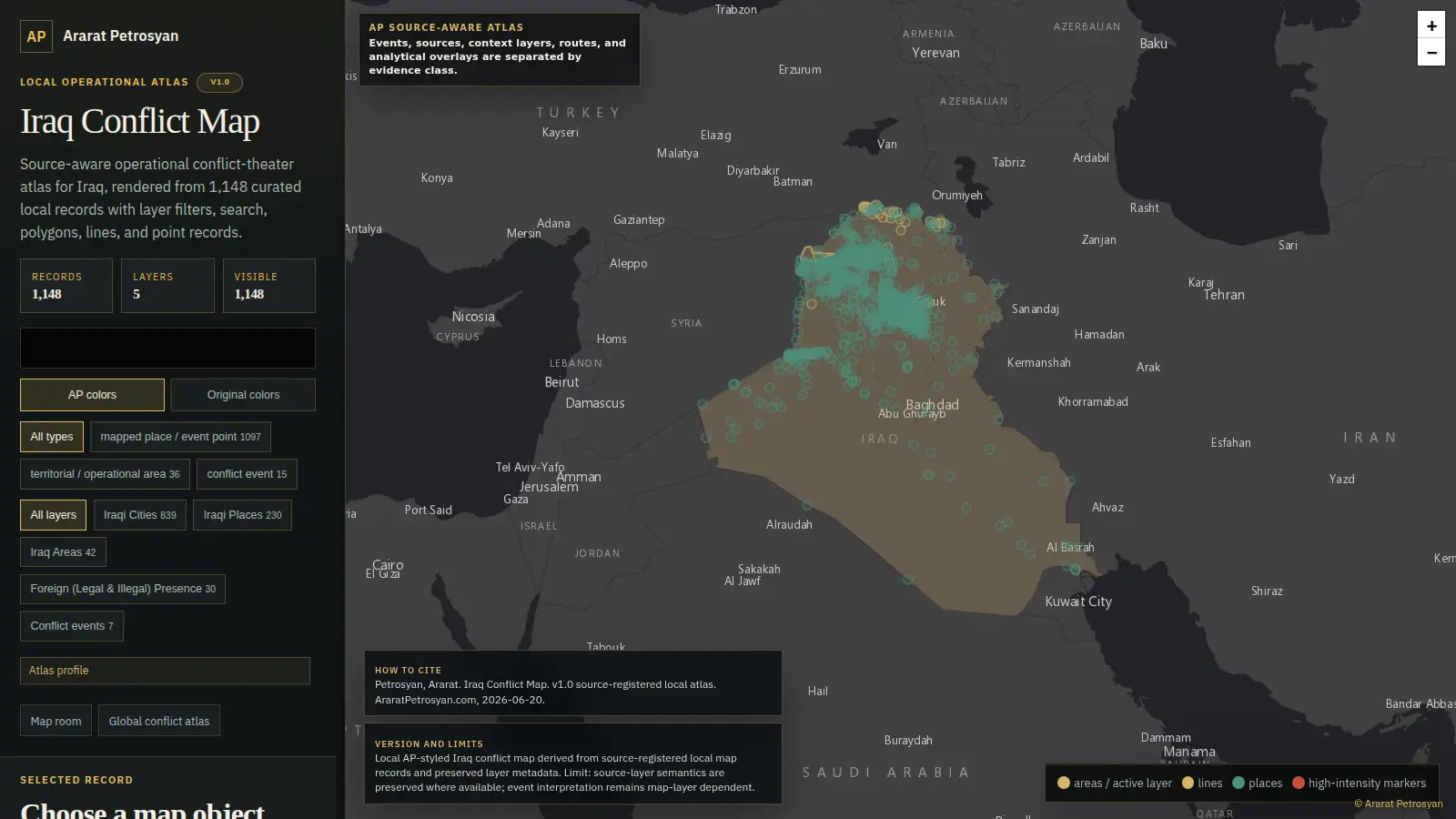 Iraq Conflict Map map preview