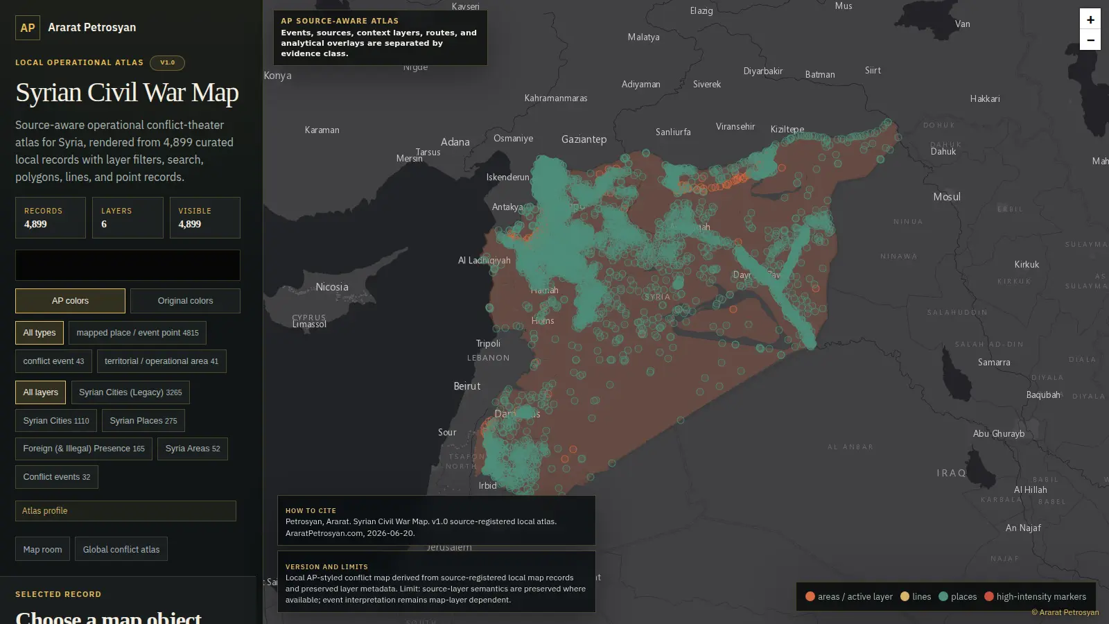Syrian Civil War Map map preview
