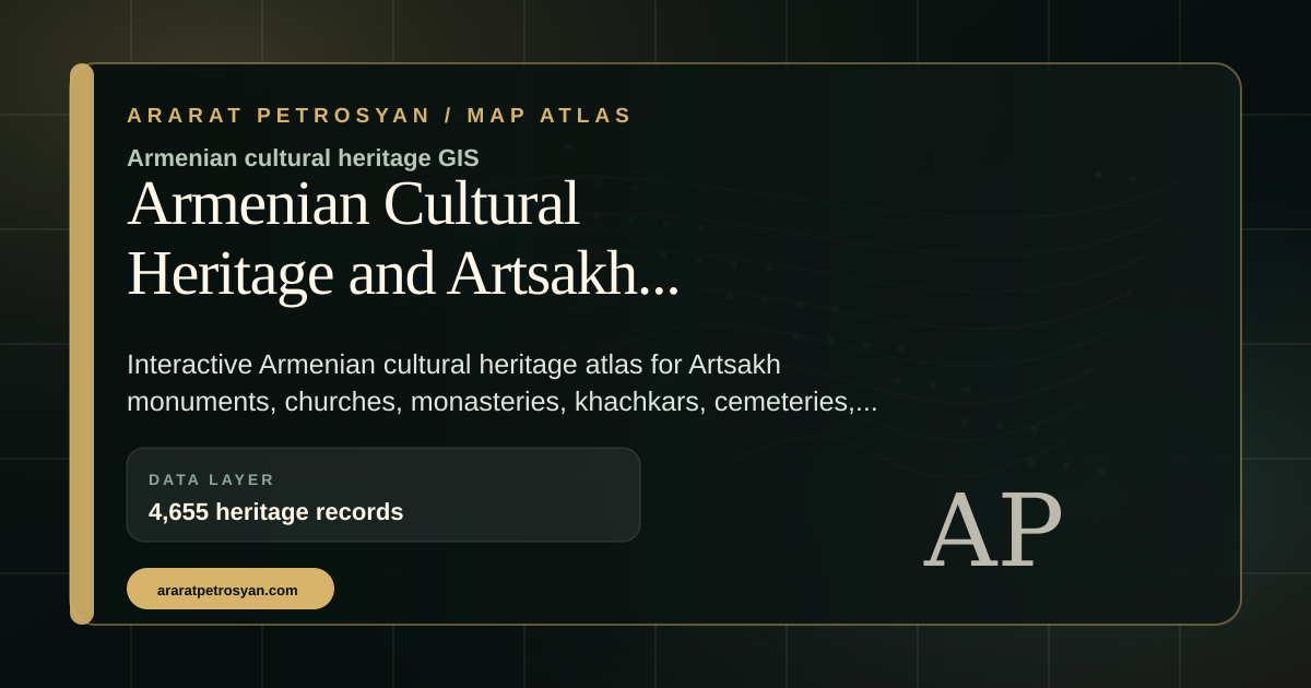 Armenian Cultural Heritage Atlas visual preview