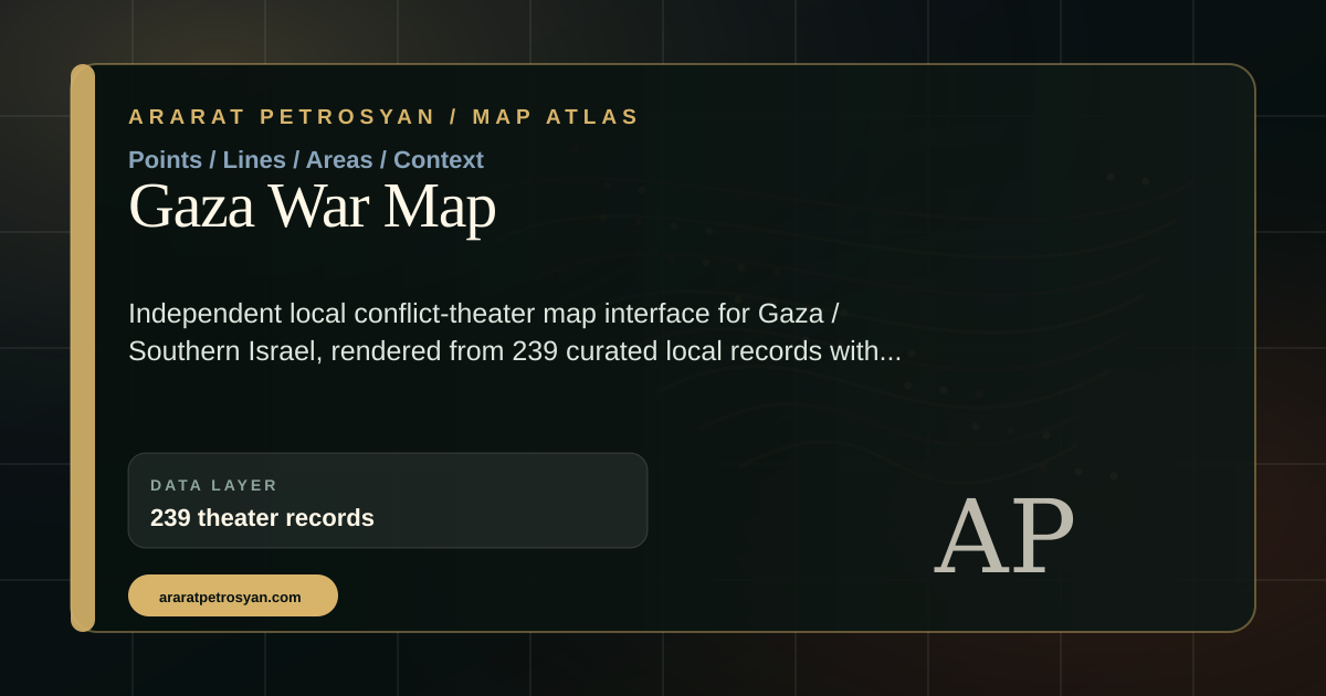Gaza War Map visual preview