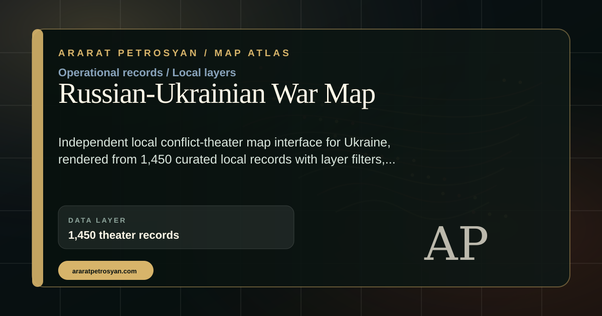 Russian-Ukrainian War Map visual preview