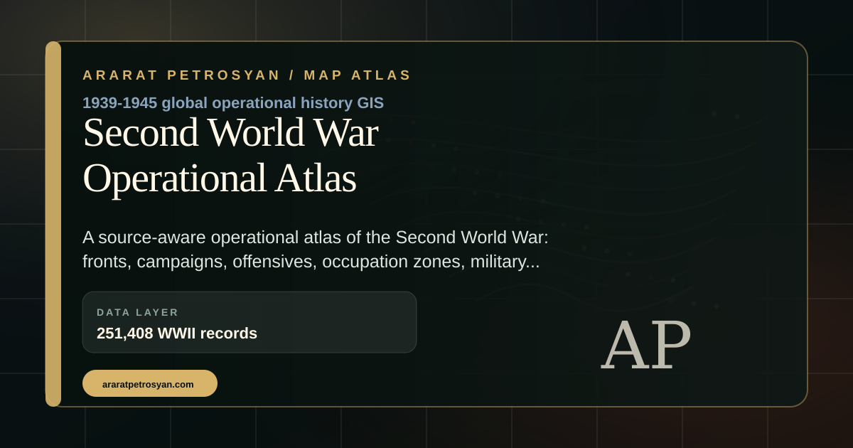 Second World War Operational Atlas visual preview